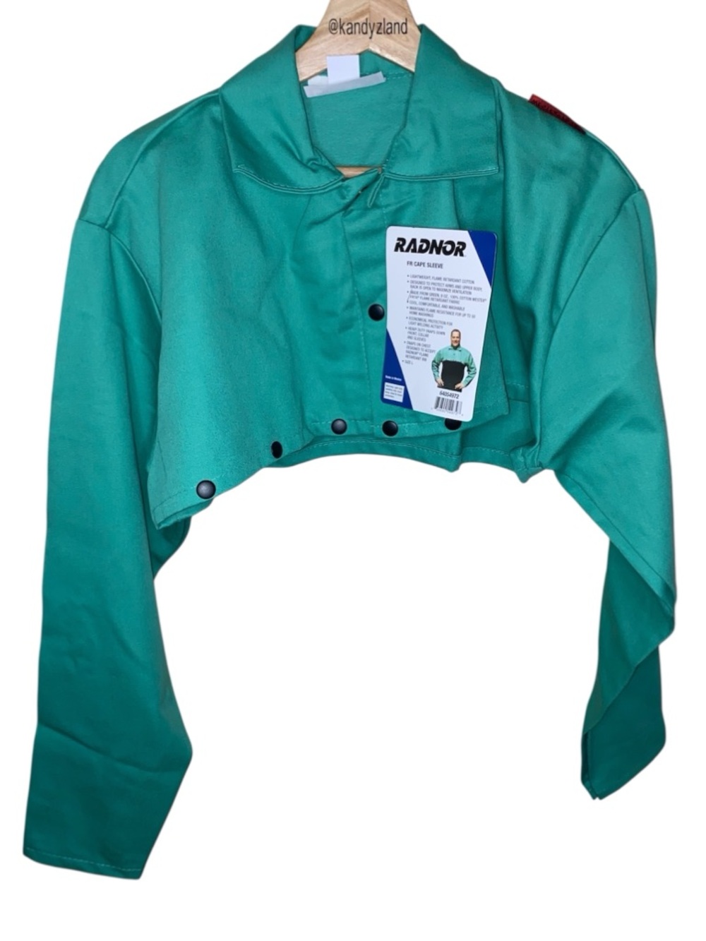 RADNOR Flame Resistant Cotton Welding Cape Sleeve
